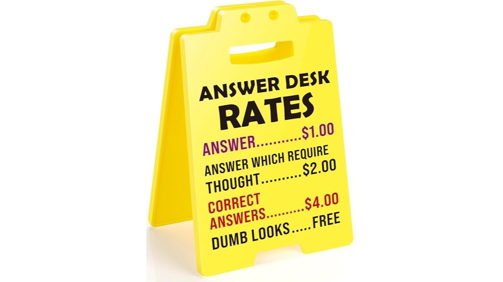 funny office desk sign
