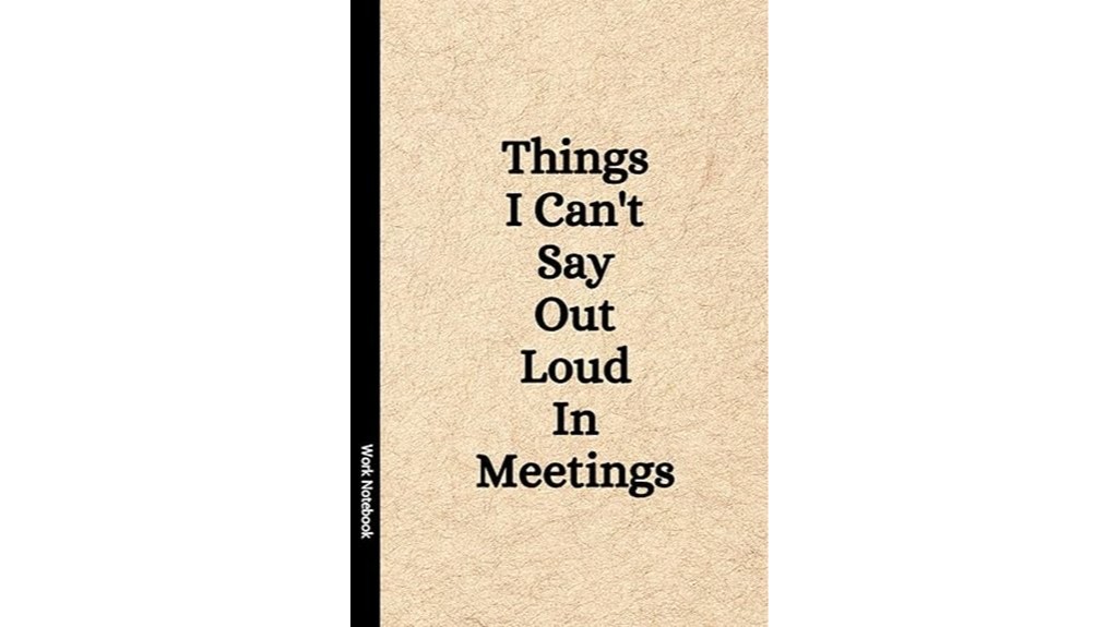 funny work secret notebook