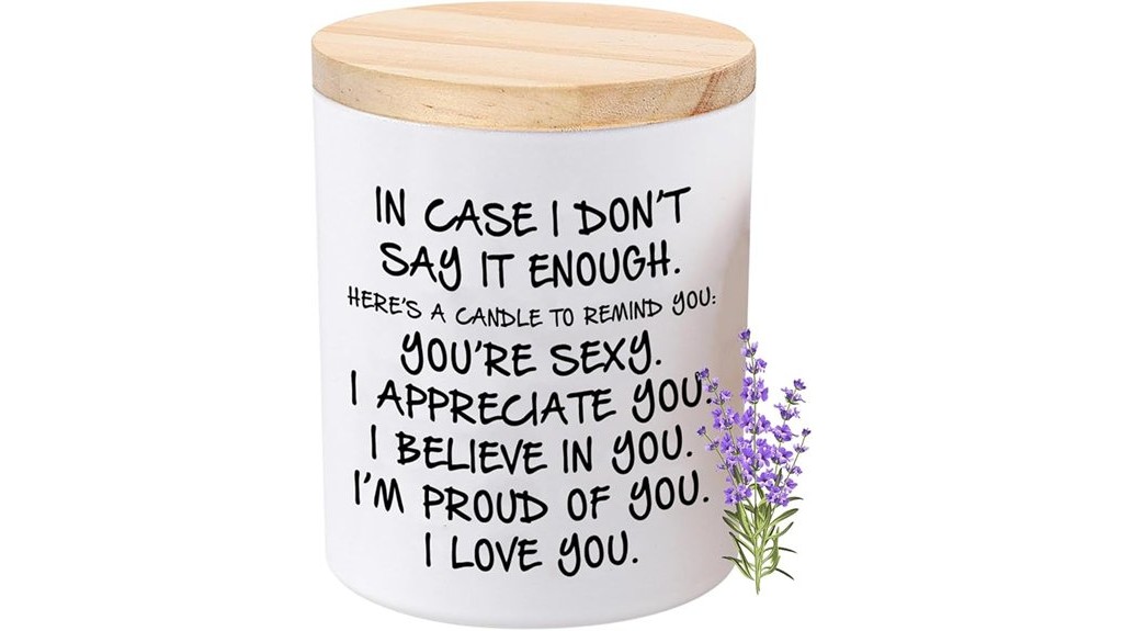 lavender soy candle gift