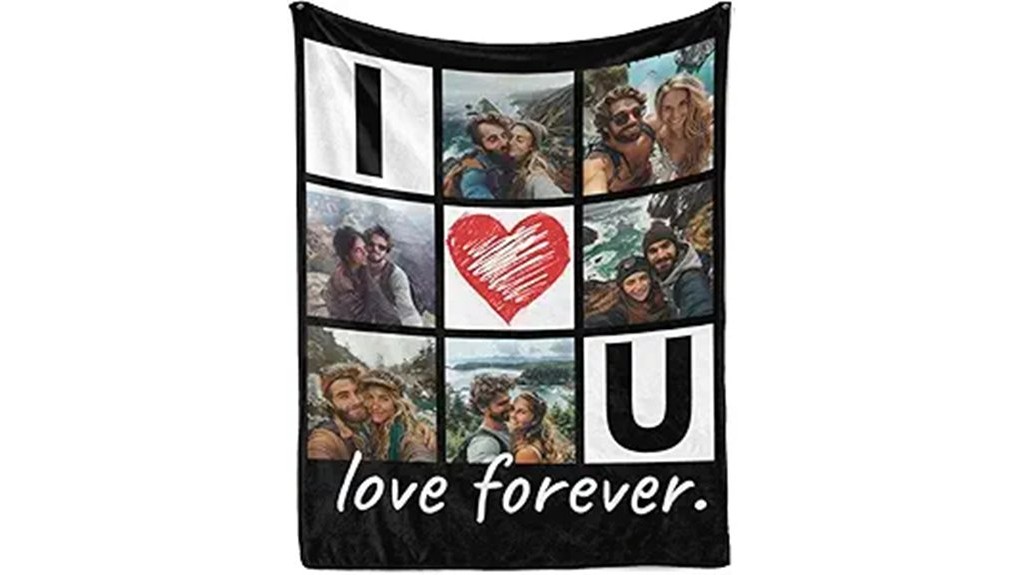personalized blanket for couples