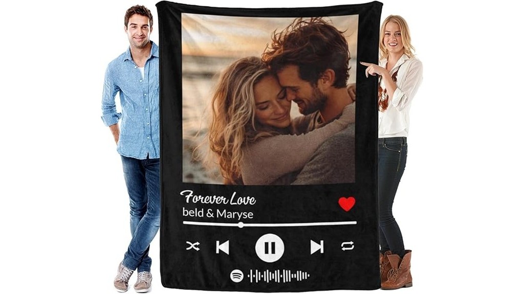 personalized blanket with photos