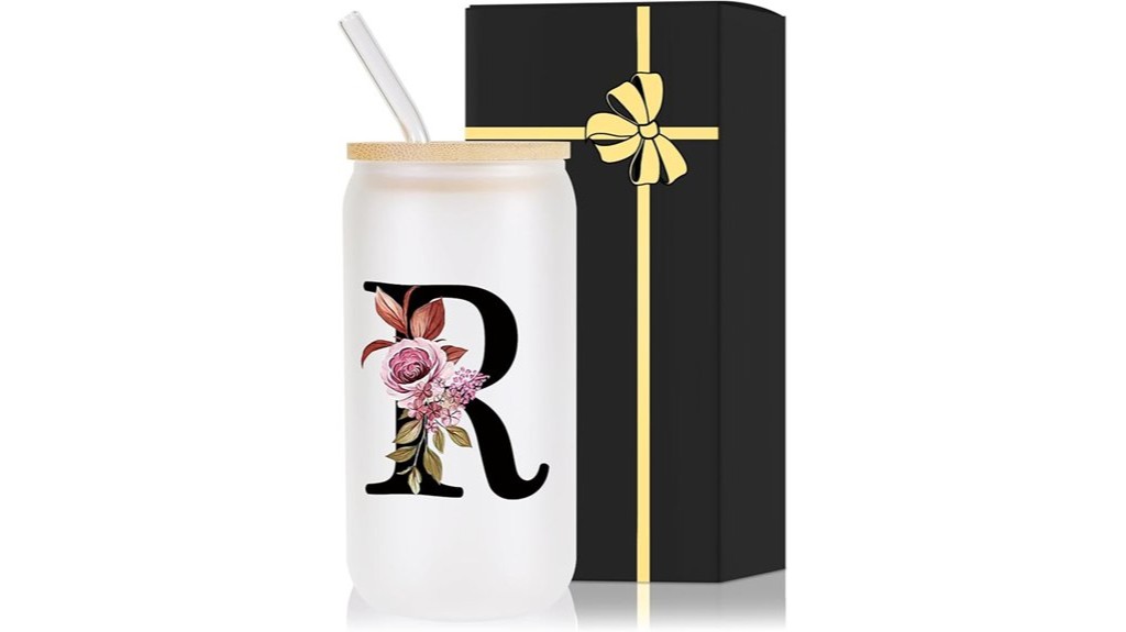 personalized drinking glass cup