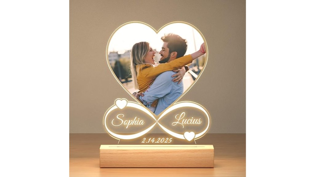 personalized photo night frame