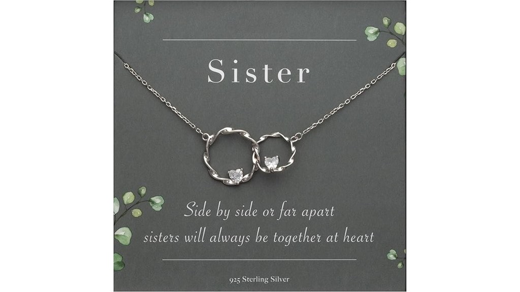 sterling silver circle necklace