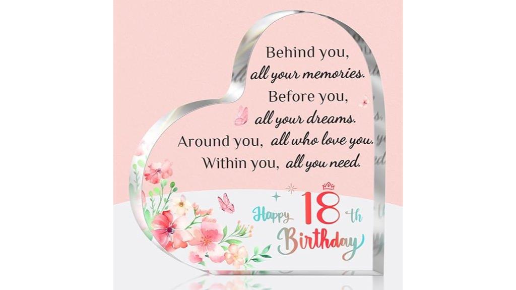 18th birthday acrylic gift