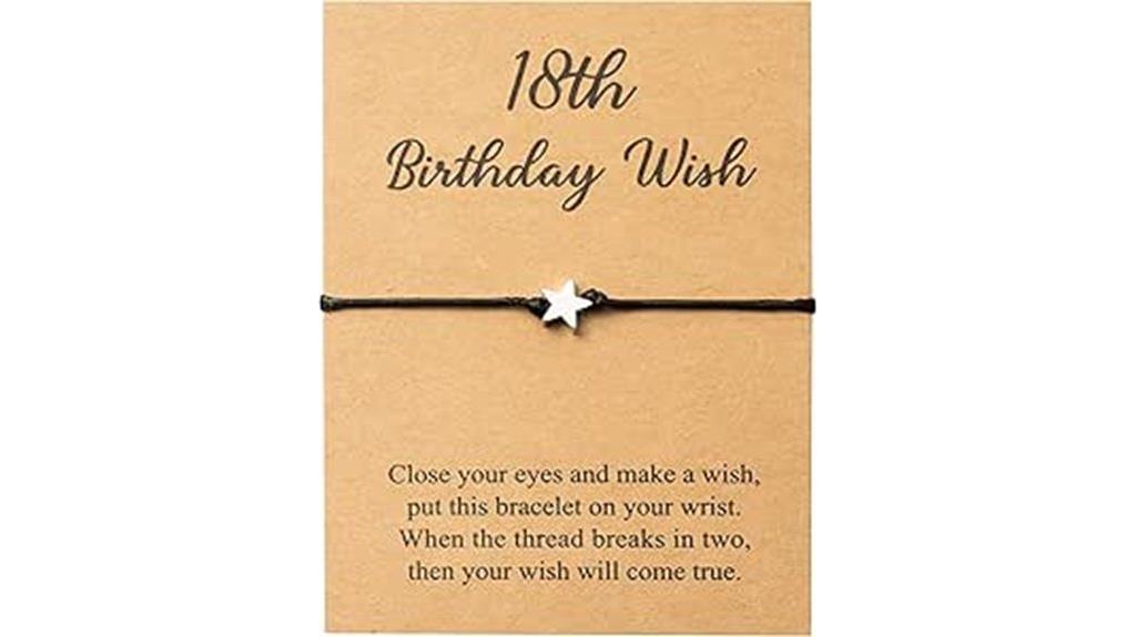 18th birthday adjustable bracelet