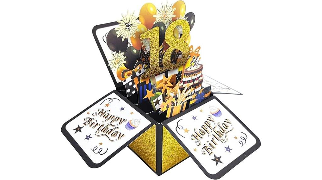 18th birthday pop card