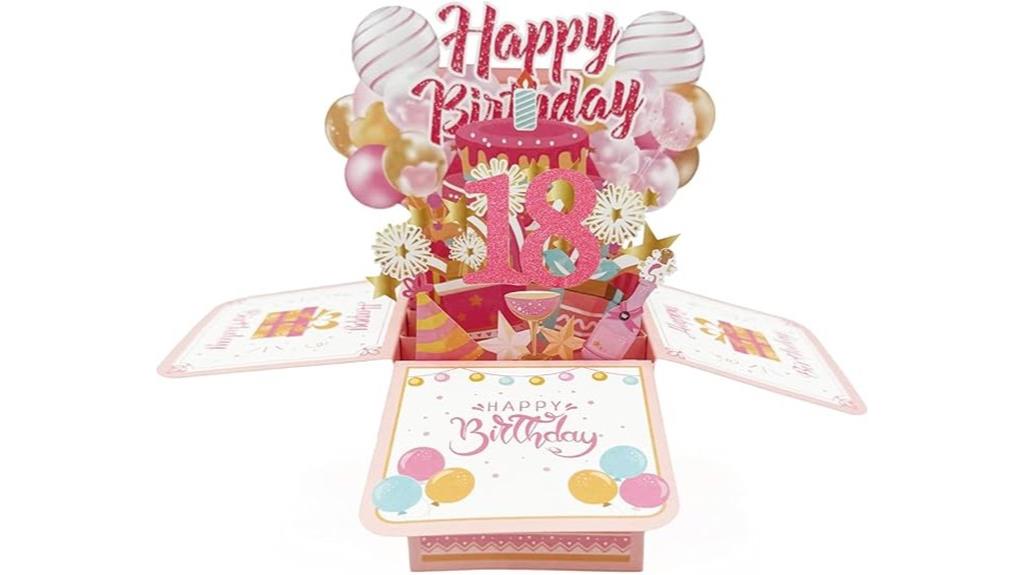 18th birthday popup card