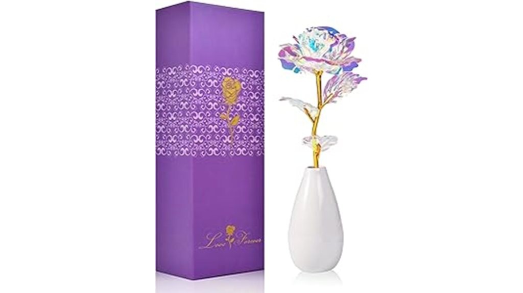 artificial rose vase gift