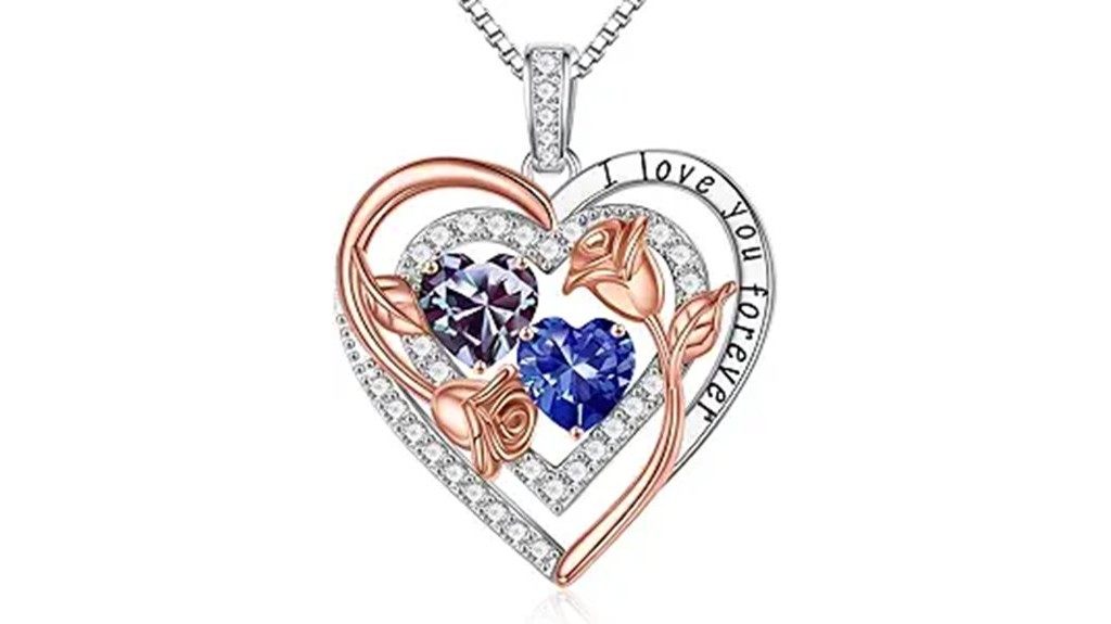 birthstone necklace for women