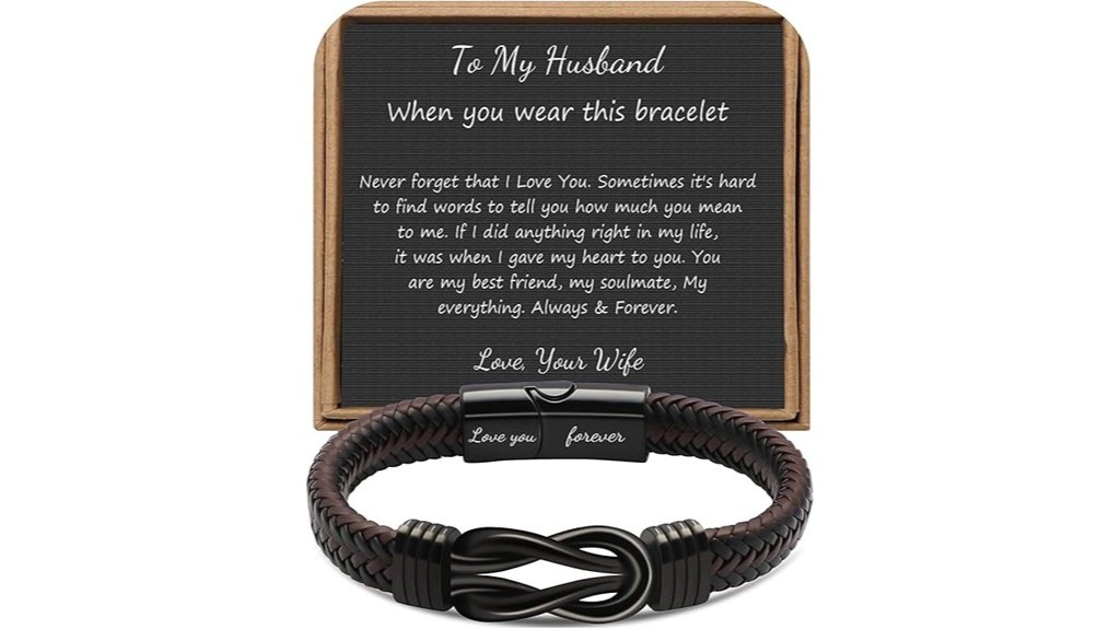 braided leather men bracelet