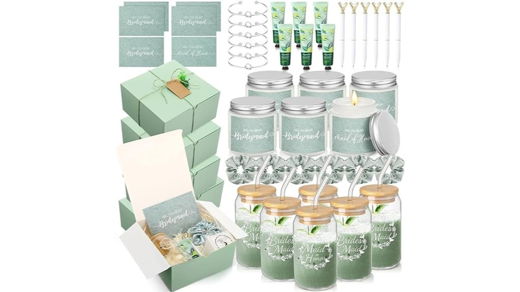 bridesmaid gift box set