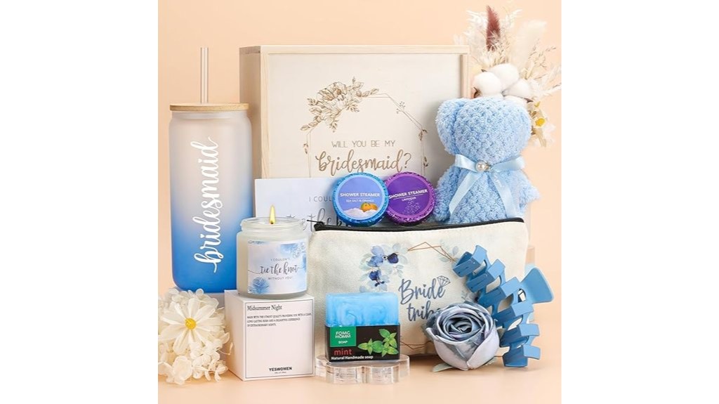 bridesmaid gift tumbler box