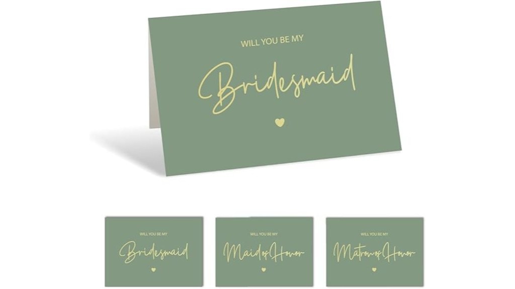 bridesmaid proposal card set
