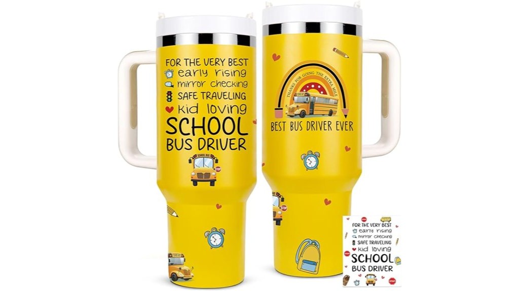 bus driver gift tumbler