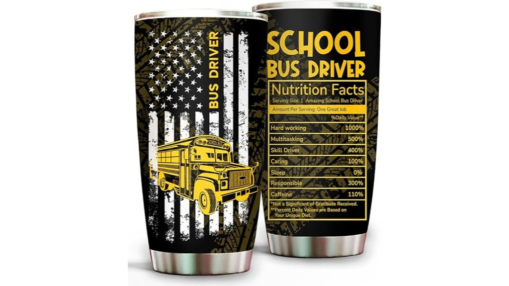 bus driver gift tumbler