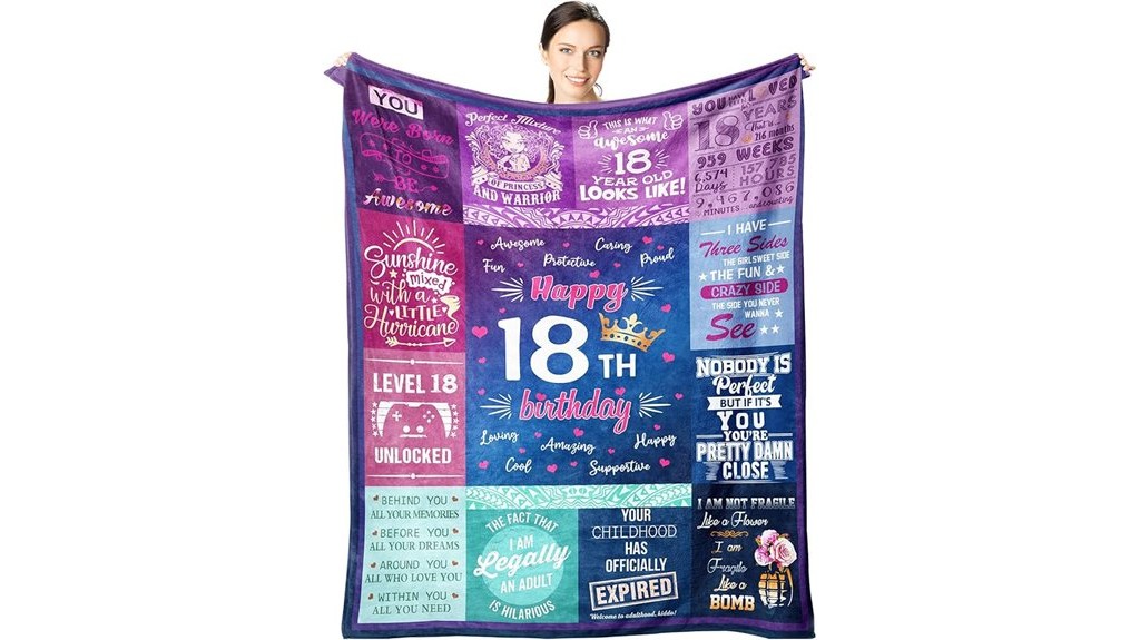 cozy birthday blanket gift