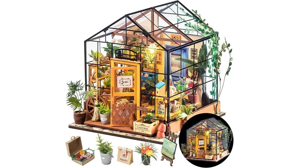 diy miniature greenhouse kit