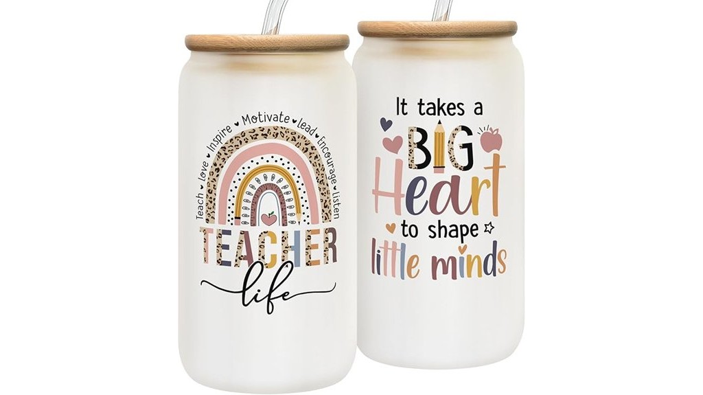 glass teacher appreciation mug