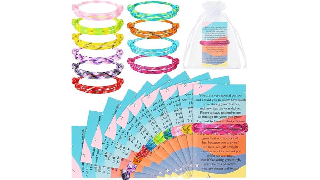 graduation bracelets card set