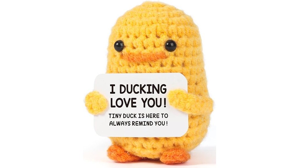 handmade crochet duck gift