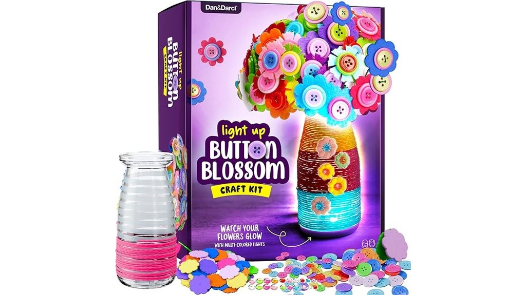 light up flower craft