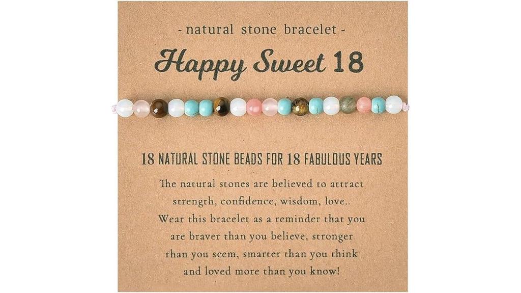 natural stone birthday bracelet