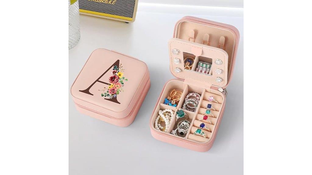 pink letter a jewelry