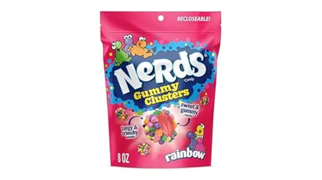 rainbow crunchy gummy candy