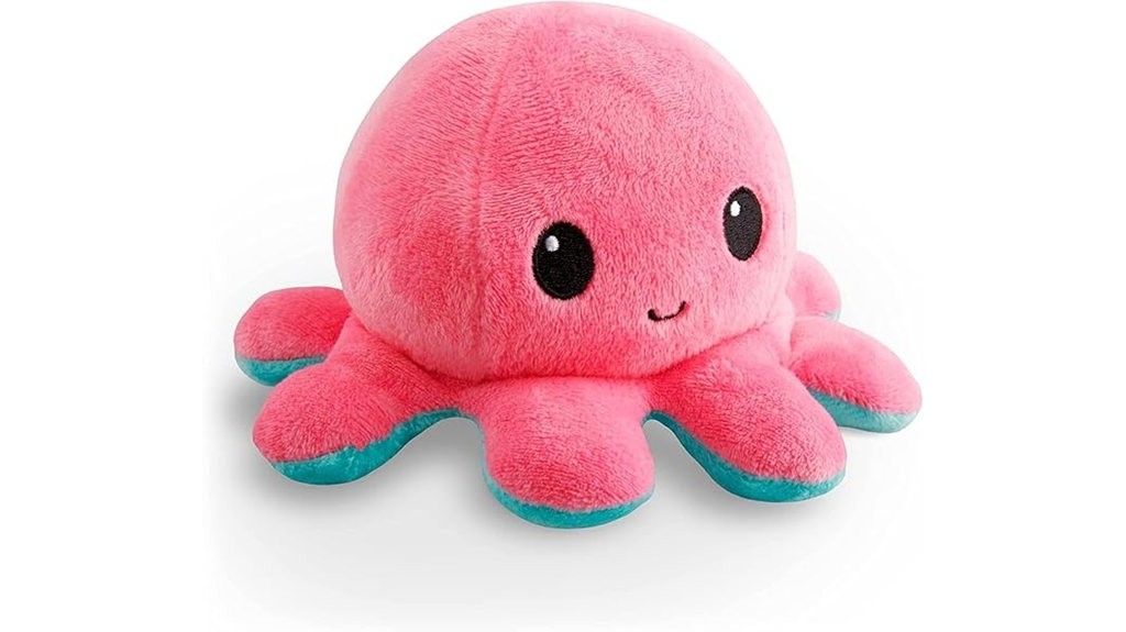 reversible octopus plush toy