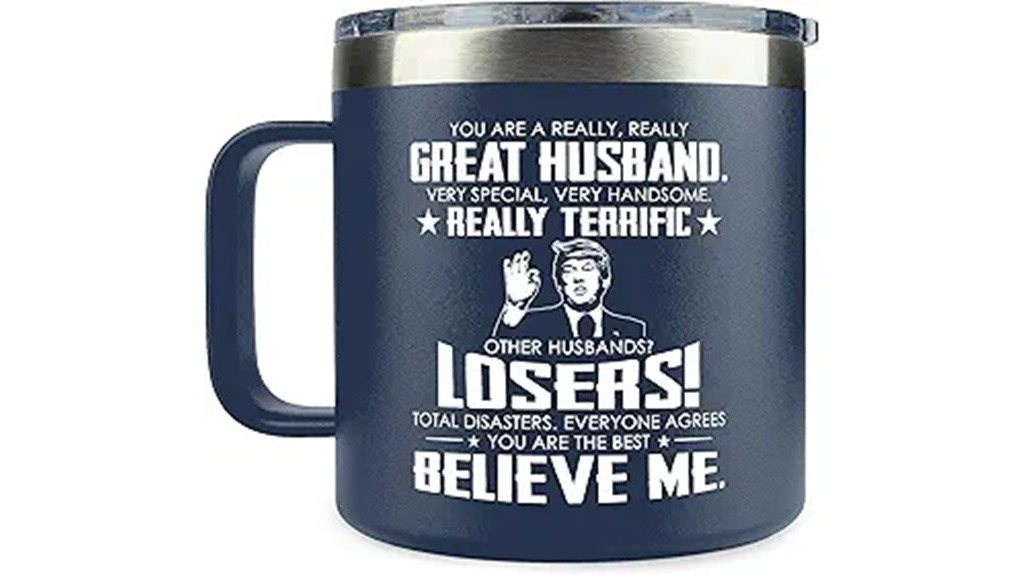 stainless steel coffee mug