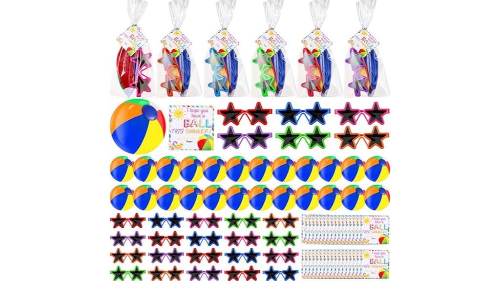 student graduation sunglasses beachballs