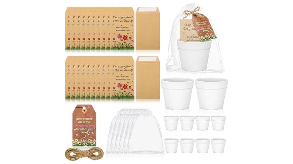 student wildflower seed packets