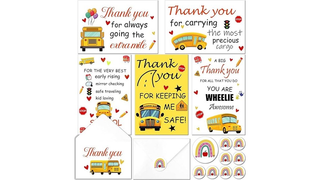 thank you cards set