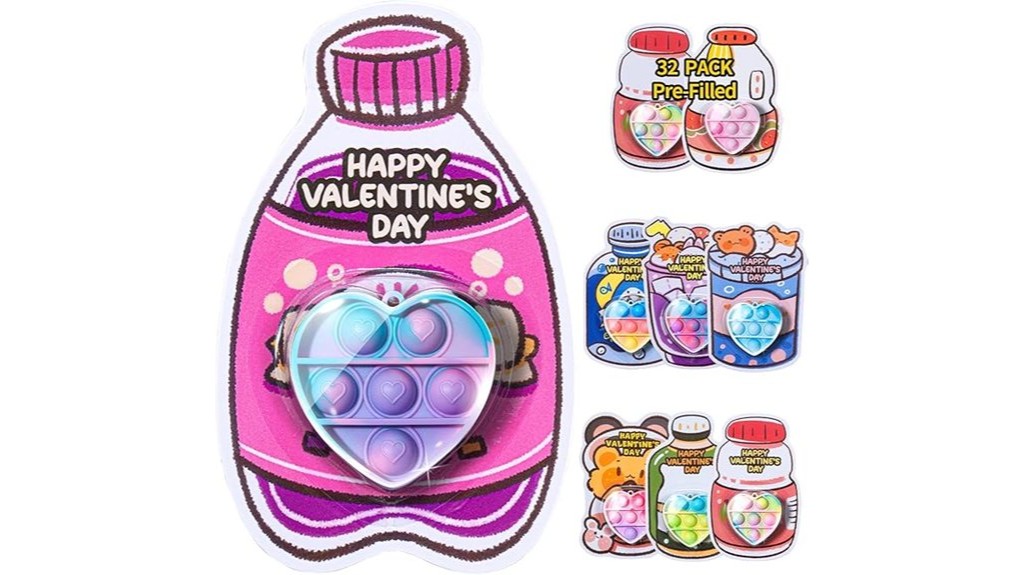 valentine s day pop fidget cards