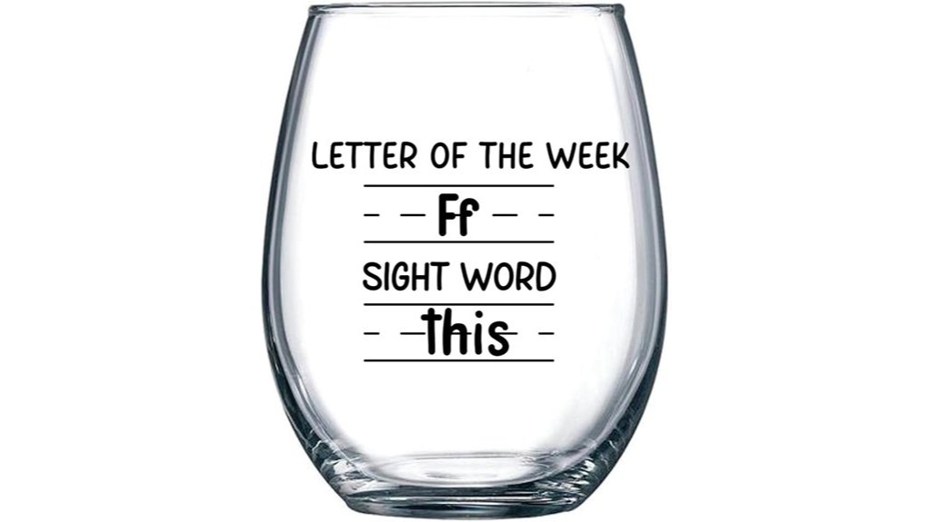 wine glass for teacher